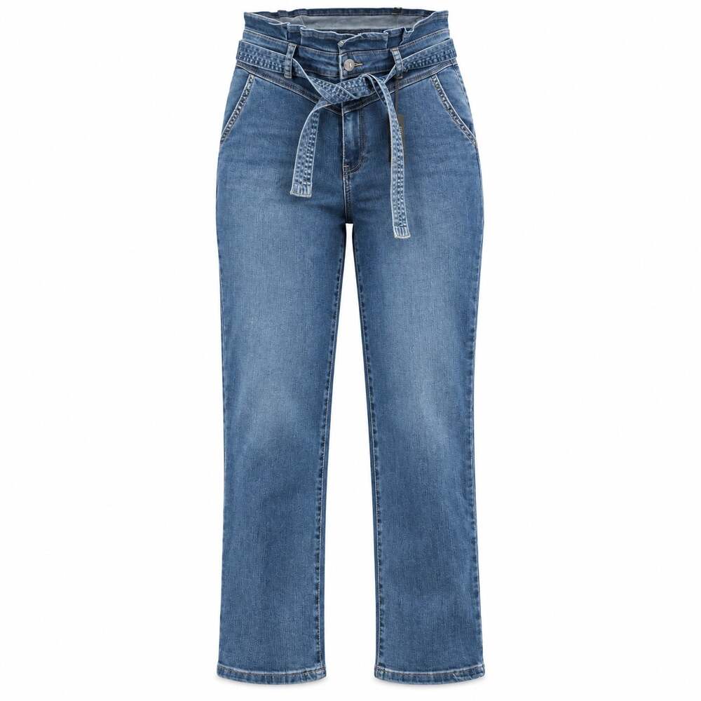 KUT From The Kloth Reese High Rise Belted Ankle Straight Leg Jeans Size 4 NWT